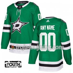 Dallas Stars tröja Customized Adidas 2017-2018 Kelly Grön Authentic - NHL Tröjor Barn